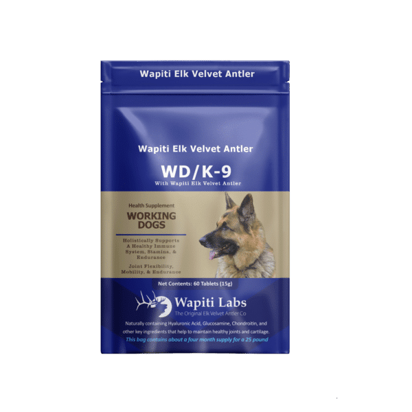 Elk Velvet Antler WD/K-9 Mobility Supplement for Dogs